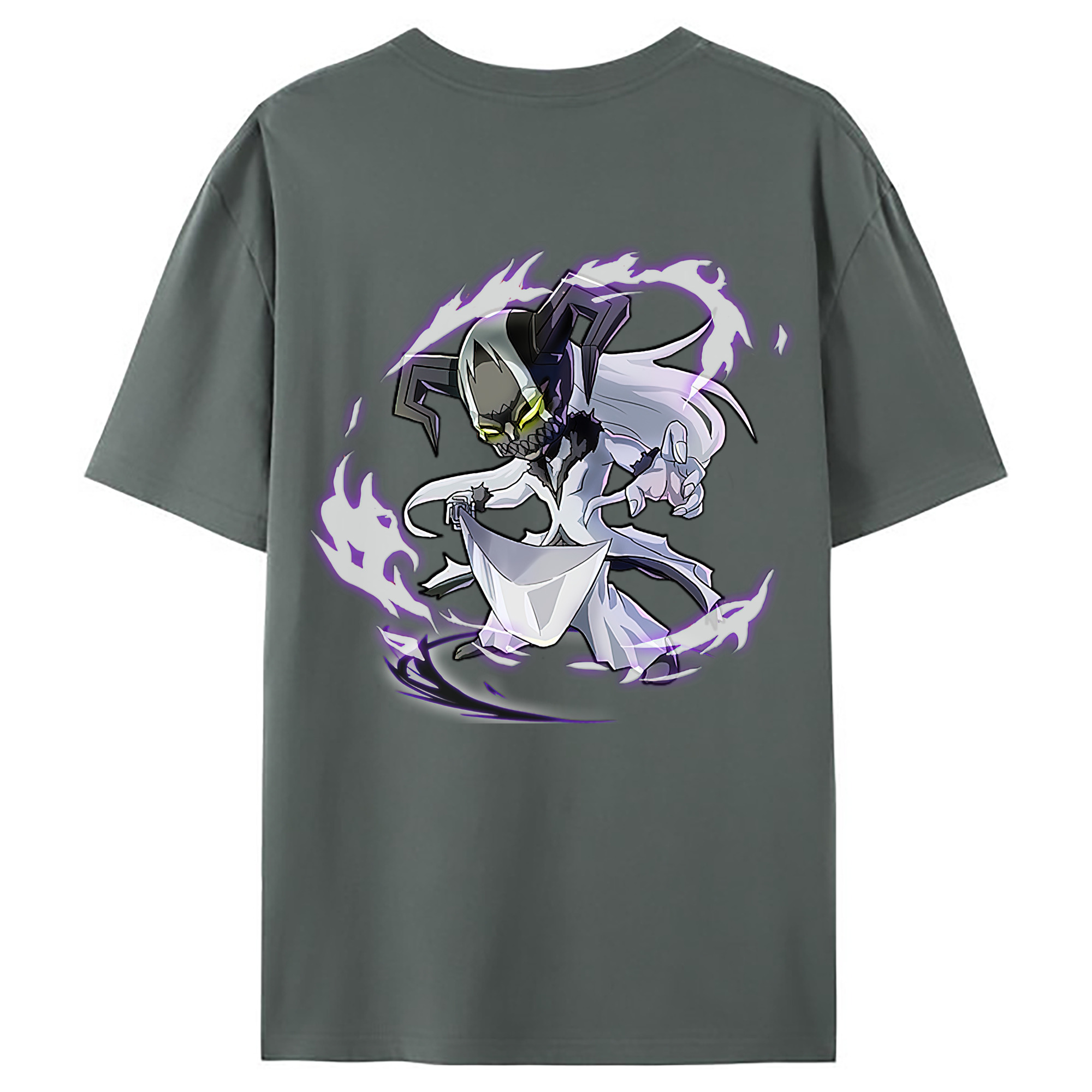 （画像用） ブリーチ 黒崎一護（くろさき いちご）BLEACH Kurosaki Ichigo 綿100％ メンズ半袖Tシャツ（バックプリント） 通気性